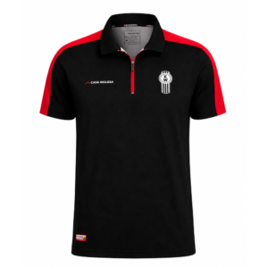 Camiseta negra cremallera